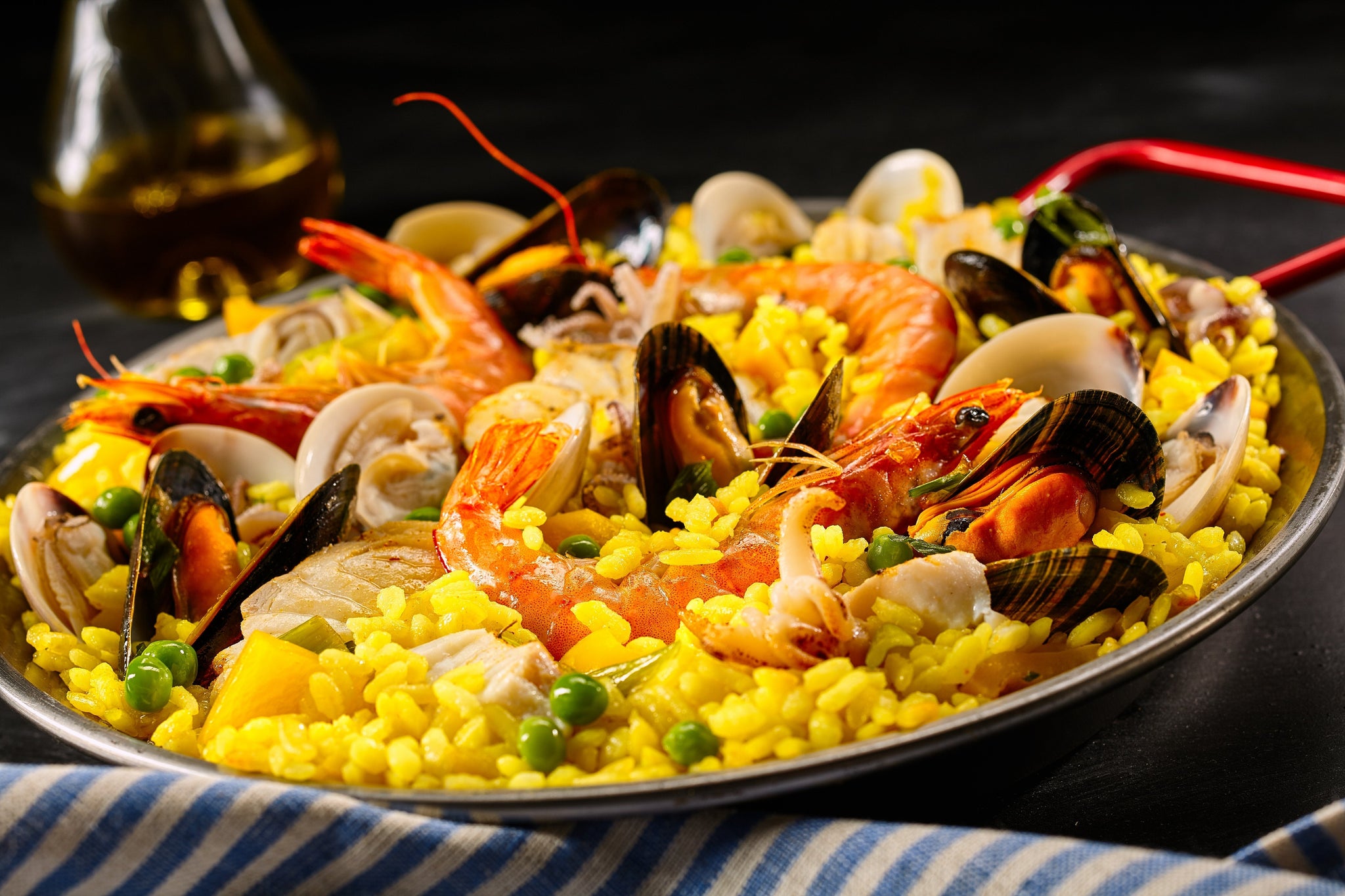 Paella with shellfish