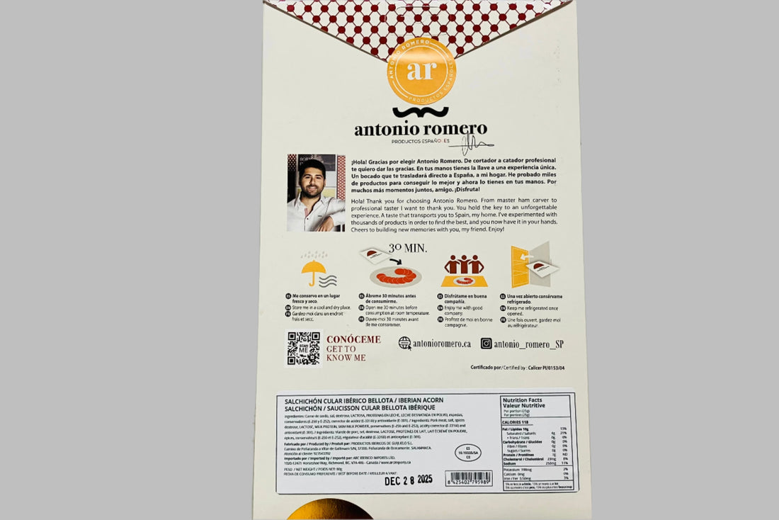 Iberico Salchichon Bellota Sliced 80G